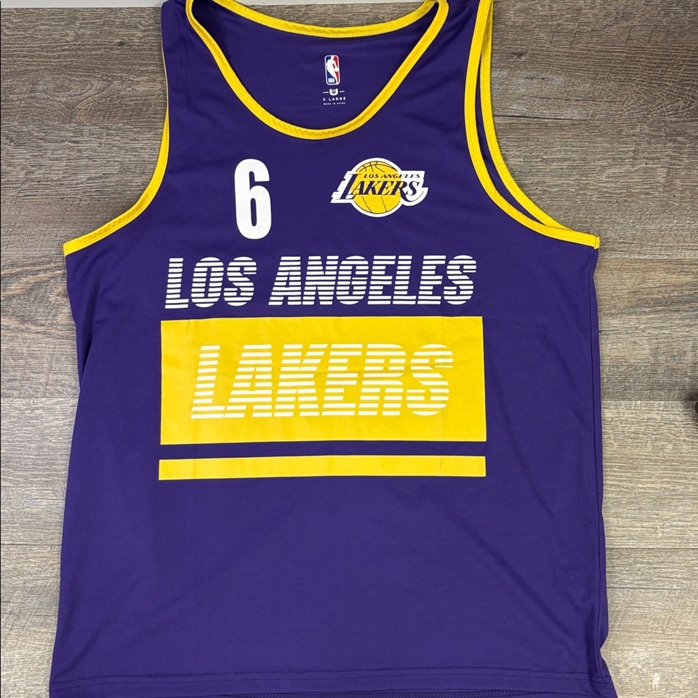 🏀 Los Angeles Lakers #6 Basketball Jersey (LeBron James) – Purple & Gold